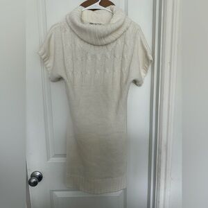 Papaya Off-White knit Cowl Neck dress